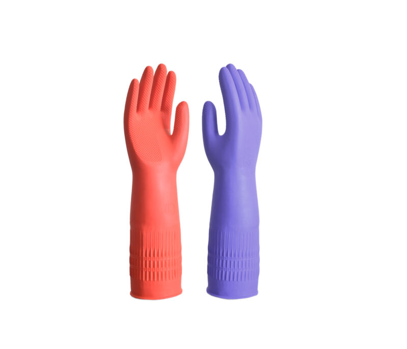 Household & Multipurpose Gloves: Flower Pattern <br />Code: HGF